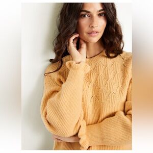 Old Navy Loose Crew-Neck Cropped Sweater “Better Batter” NWT Size XL (16–18)